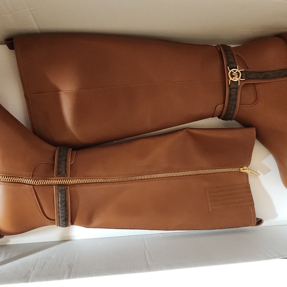 Michael Kors Brown Leather Over the Knee Boots - Picture 8 of 8